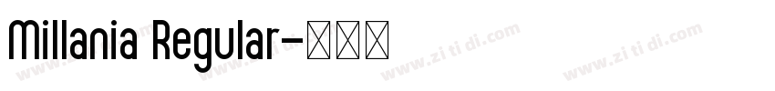 Millania Regular字体转换 Millania Regular字体转换
